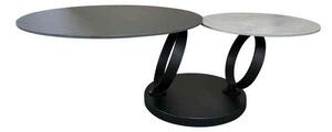 Invicta interior Konferenční stolek Dancing Rings, otočný, keramika, šedá