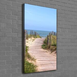 Vertikální Foto obraz na plátně Stezka na pláž ocv-84956196