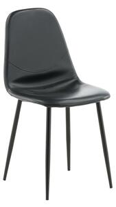 Jídelní židle Polar, 2ks, černá, S43,5xD43xV85,3