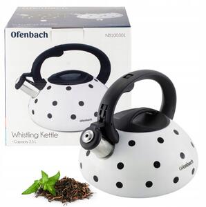 Tradiční ocelová Konvice Ofenbach 2,5 l bílá