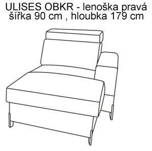 LB ULISES díl OBKR (výběr z látek) - každodenní spaní LÁTKA: VERA 05