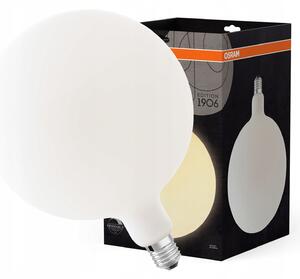 Ledvance matná LED žárovka velká E27 7.3W VINTAGE GLOBE, teplá bílá
