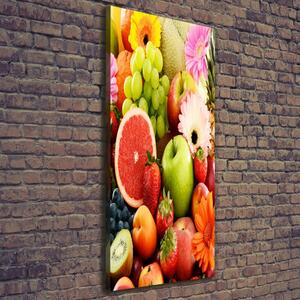 Vertikální Foto obraz na plátně Ovoce a květiny ocv-85471836