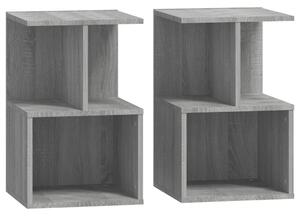 Noční stolky 2 ks šedé sonoma 35 x 35 x 55 cm kompozitní dřevo