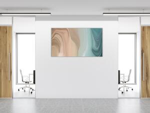 Obraz skleněný elegantní moderní abstraktní vlna - 30 x 60 cm