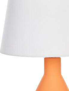 Keramická stolní lampa oranžová LAMBRE