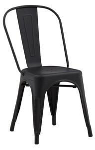Jídelní židle Tempe, 4ks, černá, 53x45x85
