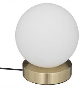 Stolní lampa Atmosphera bílá skleněná 16 cm patice E14 moderní