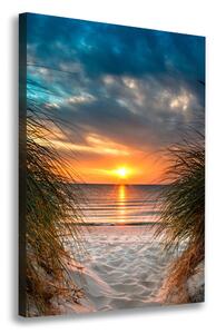 Vertikální Foto obraz na plátně Západ slunce moře ocv-86628044