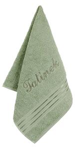 Bellatex Froté ručník s výšivkou Tatínek zelená