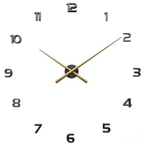 JVD Černo-zlaté nástěnné nalepovací hodiny JVD HT465.5 ( )