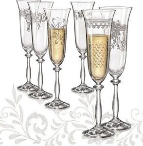 Crystalex sklenice na šampaňské Royal 190 ml 6 KS