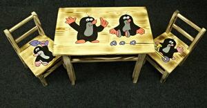 Dřevěný dětský stůl STRAKOŠ AD 232