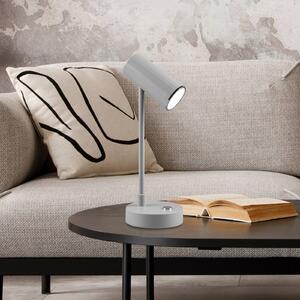 Stolní lampa LED Lenny CCT s dobíjecí baterií, šedá