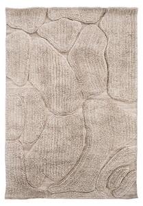 By-Boo Hnědý vlněný koberec Kala 160 × 230 cm