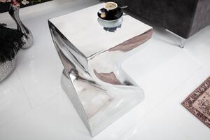 Odkládací stolek TWIST 45 CM stříbrný Nábytek | Doplňkový nábytek | Odkládací stolky