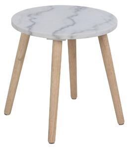 Rosin příruční stolek bílý Ø40 cm