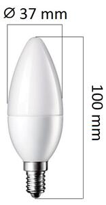 Stmívatelná LED žárovka E14 6W 480lm, studená, ekvivalent 32W DOPRODEJ