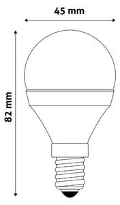 Prémiová LED žárovka E14 6W 550lm G45 EXTRA TEPLÁ, ekv. 44W, 3 roky
