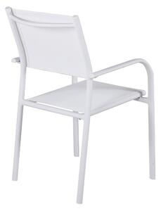 Jídelní židle Santorini, 2ks, bílá