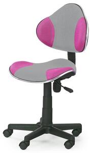 Dětská židle SIARA šedá/růžová
