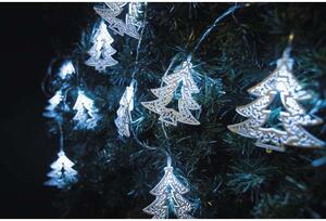 LED vánoční řetěz stromečky 0,6W teplé světlo, 1,35m, časovač, na baterie