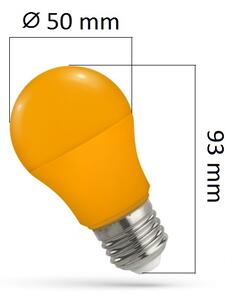 Barevná LED žárovka E27 4,9W oranžová