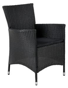 Jídelní židle Knick, 2ks, černá