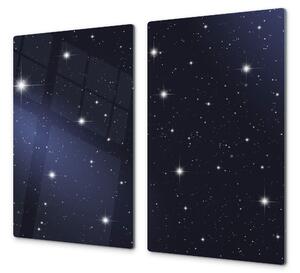 Ochranná deska noční nebe - 52x60cm / S lepením na zeď