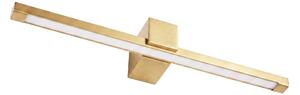 Toolight Koupelnové nástěnné LED osvětlení SWE047-1W 60cm zlatá kartáčovaná