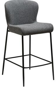 ​​​​​Dan-Form Šedá látková barová židle DAN-FORM Glam 67 cm