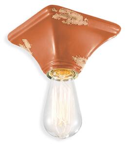 Ferroluce Stropní retro svítidlo VINTAGE, š. 15 cm, 1xE27 Barva: Oranžová