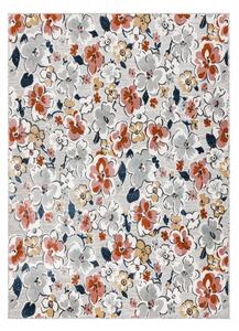 Hans Home | Kusový koberec Botanic 65239 flowers grey – na ven i na doma - 176x270