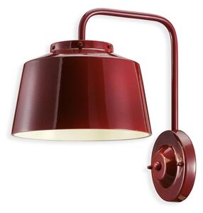 Ferroluce Nástěnné VINTAGE svítidlo 50's, v. 34 cm, 1xE27 Barva: Rudá červená