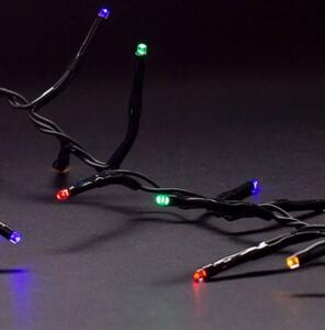 Hustý LED vánoční řetěz 8m, venkovní, vícebarevný, 400 LED, 6W, do zásuvky, 8 režimů