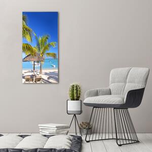 Vertikální Foto obraz na plátně Tropická pláž ocv-89713117