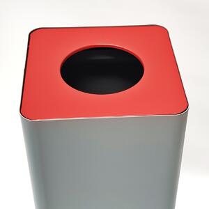 Odpadkový koš na tříděný odpad Caimi Brevetti Centolitri G, 100 L - červený, elektro