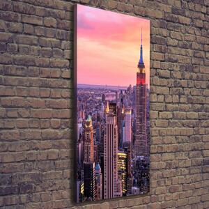 Vertikální Foto obraz na plátně Nový York západ slunce ocv-89776597