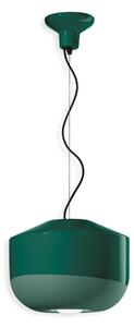 Ferroluce Závěsné svítidlo BELLOTA, ∅ 35 cm, 1xE27 Barva: Zelená