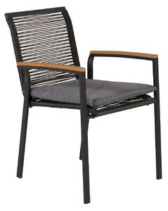 Jídelní židle Dallas, 2ks, černá