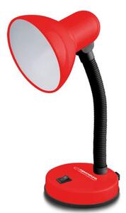 Stolní lampa na 1 žárovku E27, červená