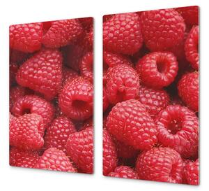 Ochranná deska ovoce čerstvé maliny - 2x 52x30cm / Bez lepení na zeď