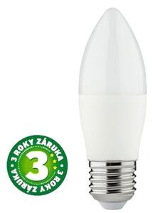 Prémiová LED žárovka svíčka E27 8W 830lm studená, ekv. 62W, 3 roky