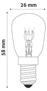 Prémiová žárovka do trouby E14 15W 90lm T26