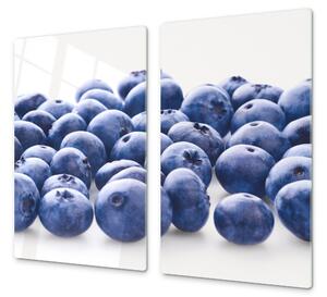 Ochranná deska čerstvé ovoce borůvky - 52x60cm / S lepením na zeď