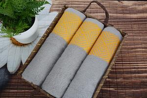 Bambusový ručník LINA šedý