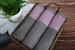 Bambusový ručník LINA tmavě šedý