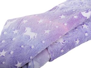 Verk Svíticí deka Soft Dreams Stars, 150 x 180 cm fialová