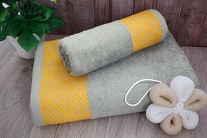 Bambusová osuška LINA šedá+ ručník ZDARMA