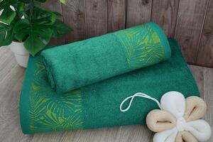 Bambusová osuška Palma zelená+ ručník ZDARMA